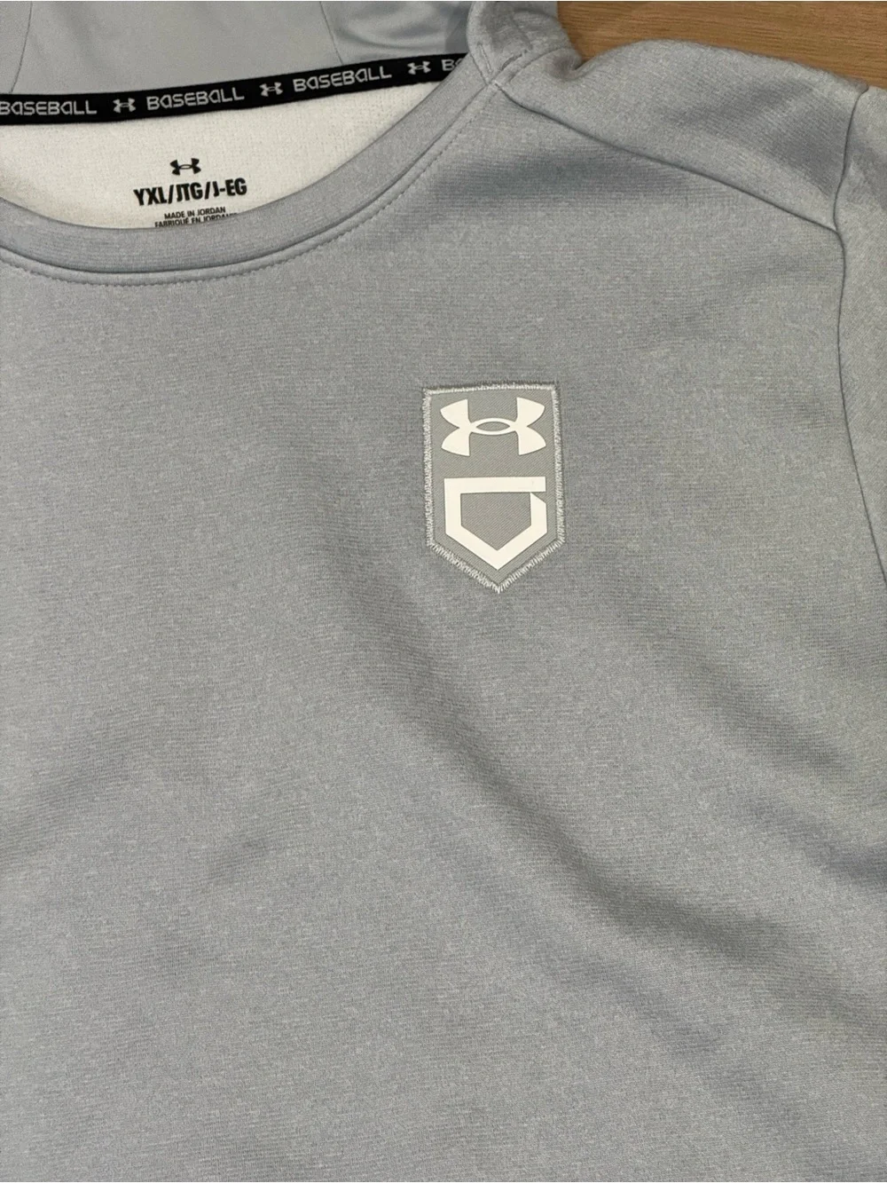 Under Armour Light Gray Performance Hoodie with Front Pocket